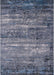 Machine Washable Industrial Modern Purple Navy Blue Rug, wshurb2496