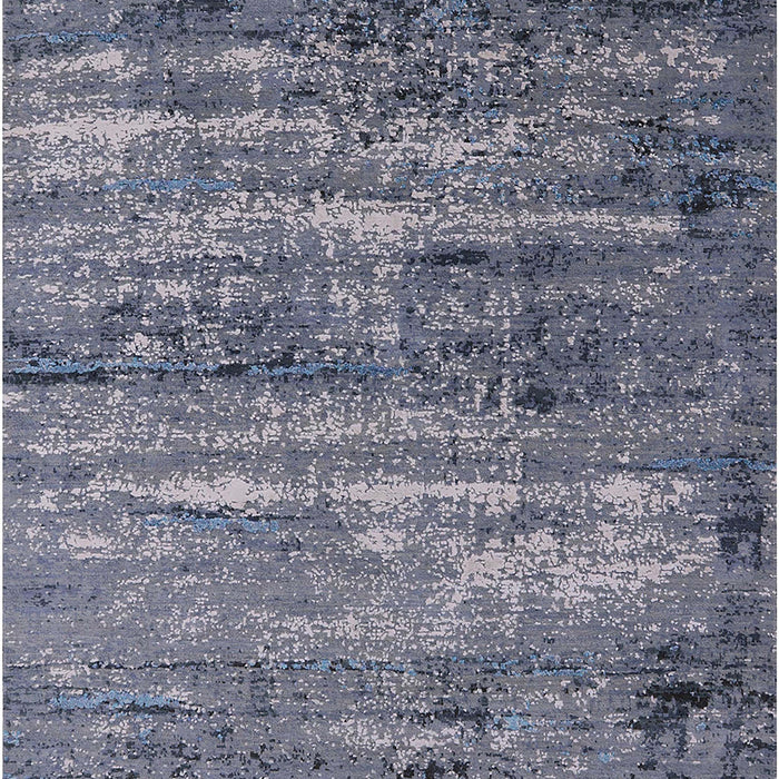 Machine Washable Industrial Modern Purple Navy Blue Rug, wshurb2496
