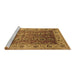 Sideview of Machine Washable Oriental Brown Traditional Rug, wshurb2497brn