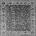 Square Oriental Gray Traditional Rug, urb2497gry