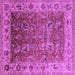 Square Oriental Purple Traditional Rug, urb2497pur