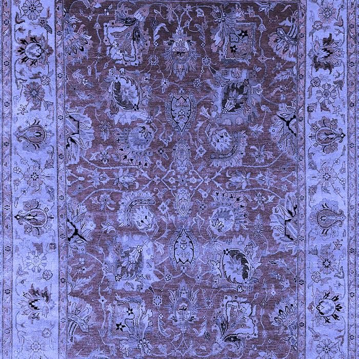 Oriental Blue Traditional Rug, urb2497blu