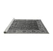 Sideview of Machine Washable Oriental Gray Traditional Rug, wshurb2497gry