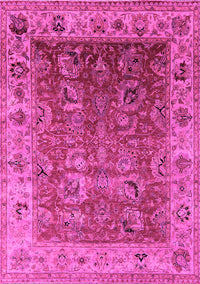 Oriental Pink Traditional Rug, urb2497pnk