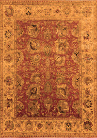 Oriental Orange Traditional Rug, urb2497org