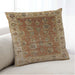 Lifestyle Image of Mid-Century Modern Urban Square Mahogany Brown Throw Pillow, 18 inch by 18 inch, pwurb2497