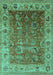 Oriental Turquoise Traditional Rug, urb2497turq