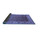 Sideview of Oriental Blue Traditional Rug, urb2497blu