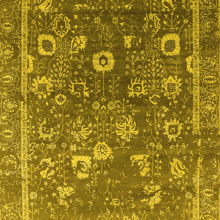 Oriental Yellow Industrial Rug, urb2498yw