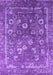 Machine Washable Oriental Purple Industrial Area Rugs, wshurb2498pur