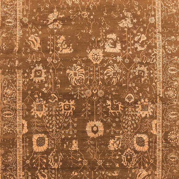 Machine Washable Oriental Orange Industrial Area Rugs, wshurb2498org