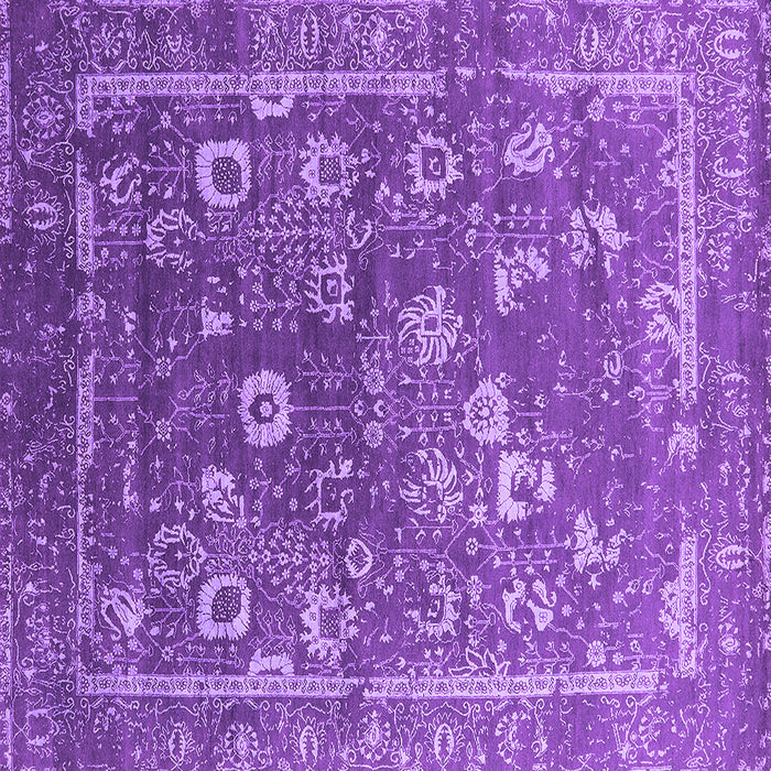 Square Oriental Purple Industrial Rug, urb2498pur