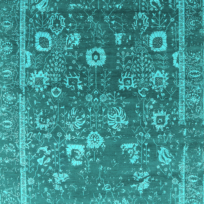 Oriental Turquoise Industrial Rug, urb2498turq