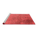 Industrial Red Washable Rugs