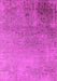 Machine Washable Oriental Pink Industrial Rug, wshurb2499pnk