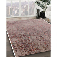 Mid-Century Modern Puce Purple Oriental Rug, urb2499