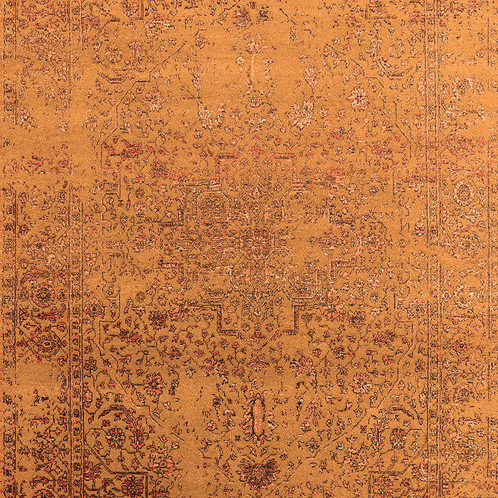 Machine Washable Oriental Orange Industrial Area Rugs, wshurb2499org