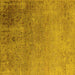 Square Oriental Yellow Industrial Rug, urb2499yw