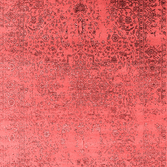 Machine Washable Oriental Red Industrial Rug, wshurb2499red