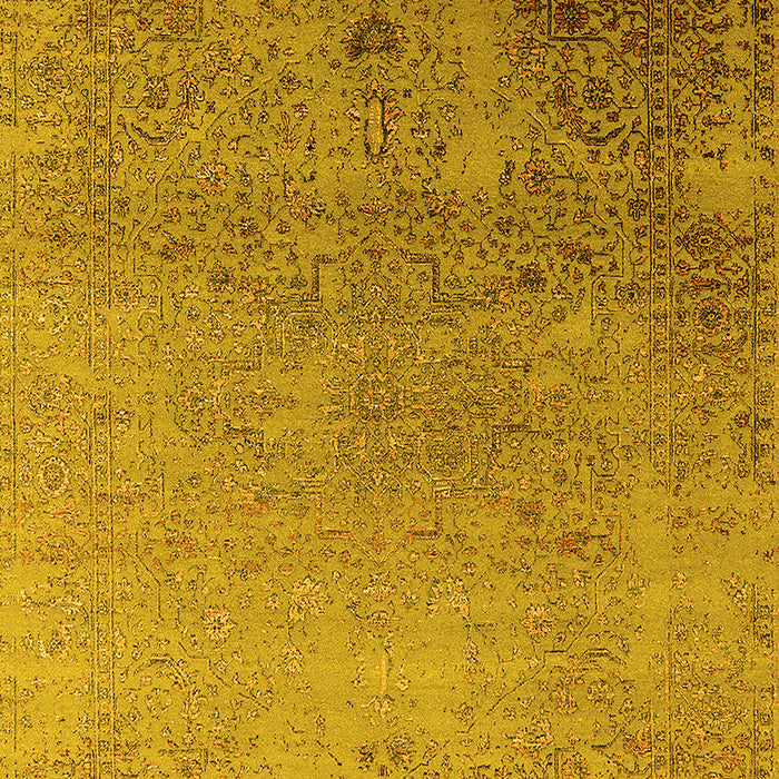 Oriental Yellow Industrial Rug, urb2499yw