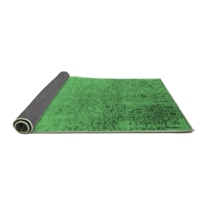 Sideview of Oriental Emerald Green Industrial Rug, urb2499emgrn