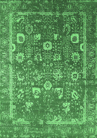 Oriental Emerald Green Industrial Rug, urb2500emgrn