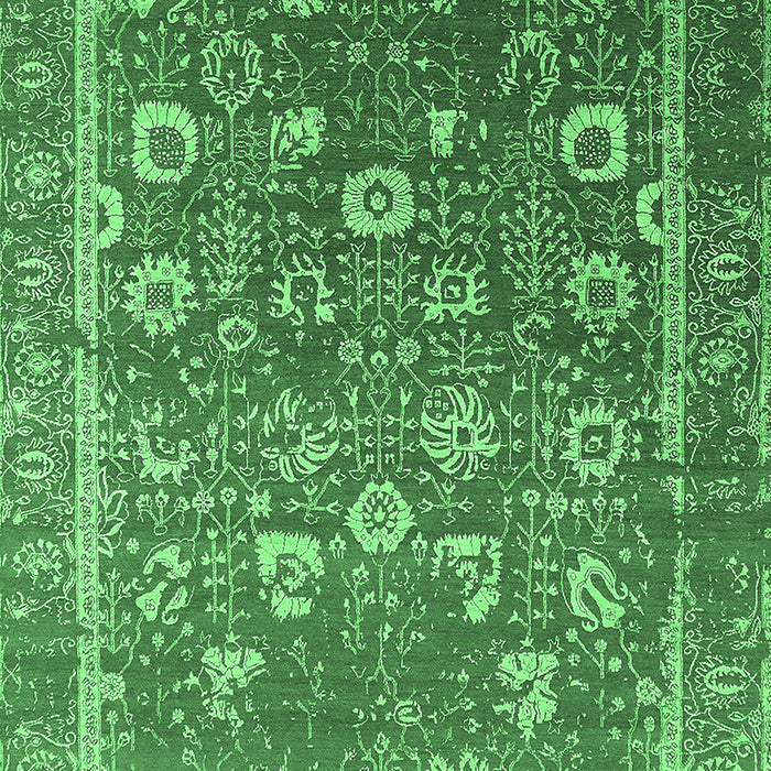 Oriental Emerald Green Industrial Rug, urb2500emgrn