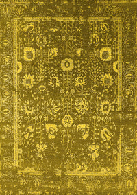 Oriental Yellow Industrial Rug, urb2500yw