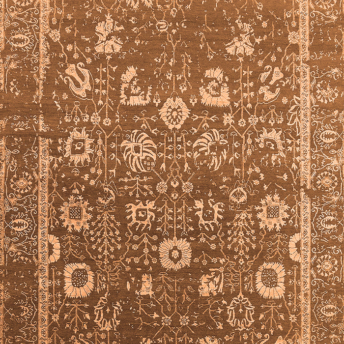 Machine Washable Oriental Orange Industrial Area Rugs, wshurb2500org
