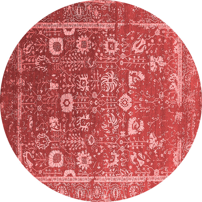 Machine Washable Oriental Red Industrial Rug, wshurb2500red
