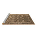 Sideview of Machine Washable Oriental Brown Industrial Rug, wshurb2500brn