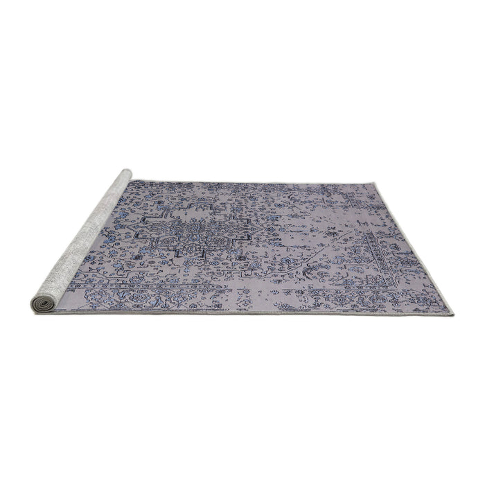 Sideview of Machine Washable Industrial Modern Wisteria Purple Rug, wshurb2501