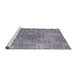 Sideview of Machine Washable Industrial Modern Wisteria Purple Rug, wshurb2501