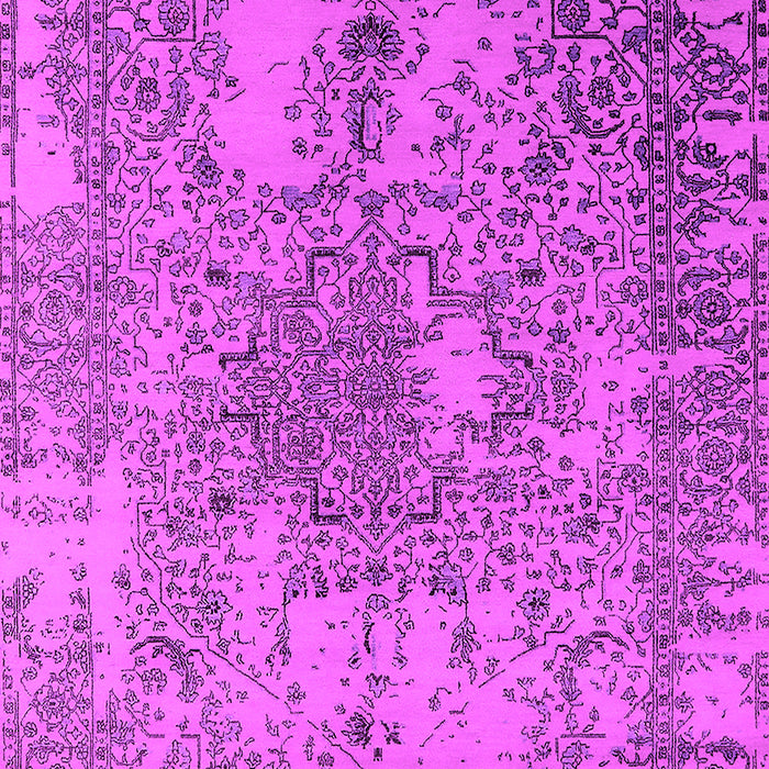 Machine Washable Oriental Pink Industrial Rug, wshurb2501pnk