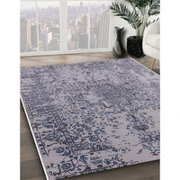 Mid-Century Modern Purple Oriental Rug, urb2501