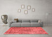 Industrial Red Washable Rugs