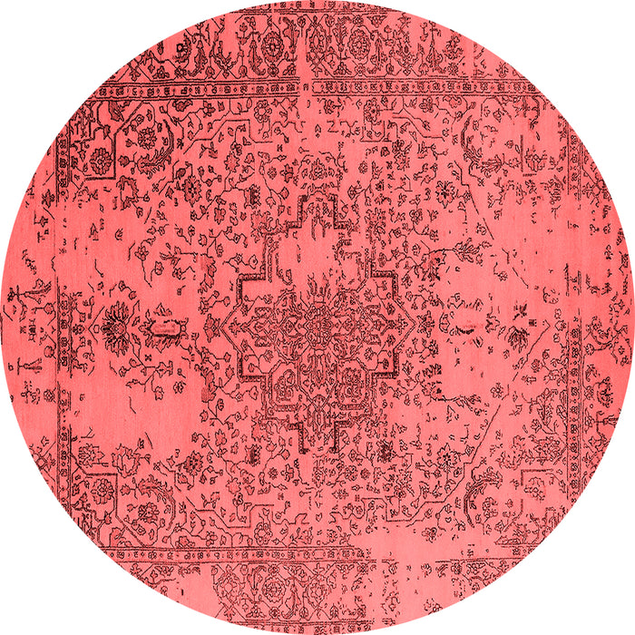 Machine Washable Oriental Red Industrial Rug, wshurb2501red