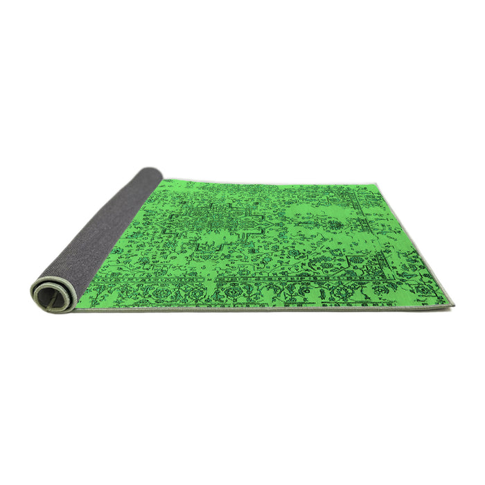 Sideview of Oriental Green Industrial Rug, urb2501grn