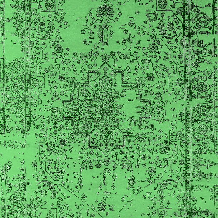 Oriental Emerald Green Industrial Rug, urb2501emgrn