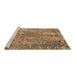 Sideview of Machine Washable Oriental Brown Industrial Rug, wshurb2501brn