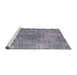 Sideview of Machine Washable Industrial Modern Wisteria Purple Rug, wshurb2502