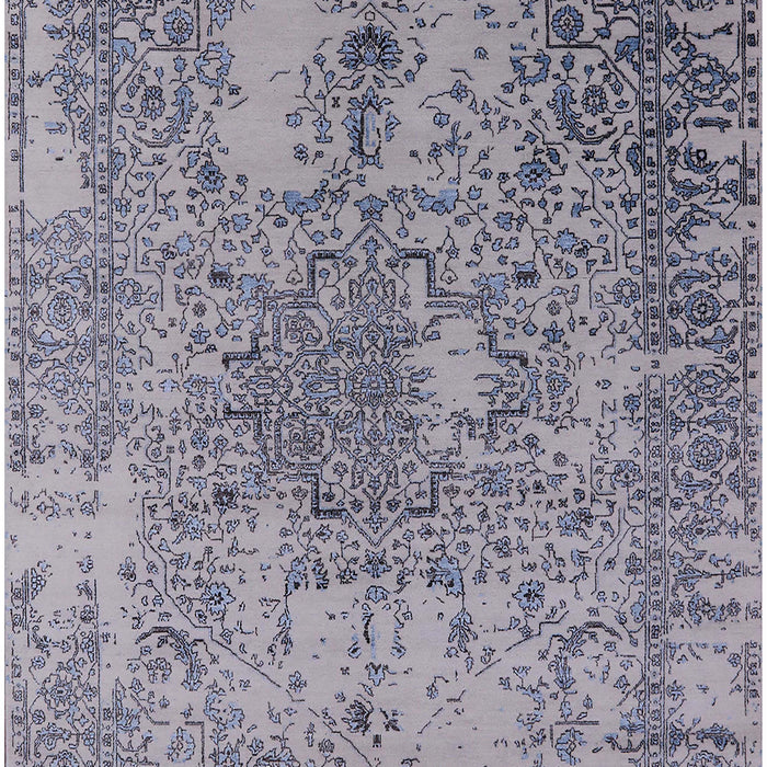 Mid-Century Modern Purple Oriental Rug, urb2502
