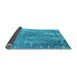 Sideview of Oriental Light Blue Industrial Rug, urb2502lblu