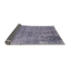 Sideview of Mid-Century Modern Purple Oriental Rug, urb2503