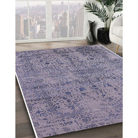 Mid-Century Modern Purple Oriental Rug, urb2503