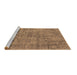 Sideview of Machine Washable Oriental Brown Industrial Rug, wshurb2503brn