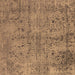 Square Machine Washable Oriental Brown Industrial Rug, wshurb2503brn