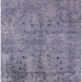 Square Mid-Century Modern Purple Oriental Rug, urb2503