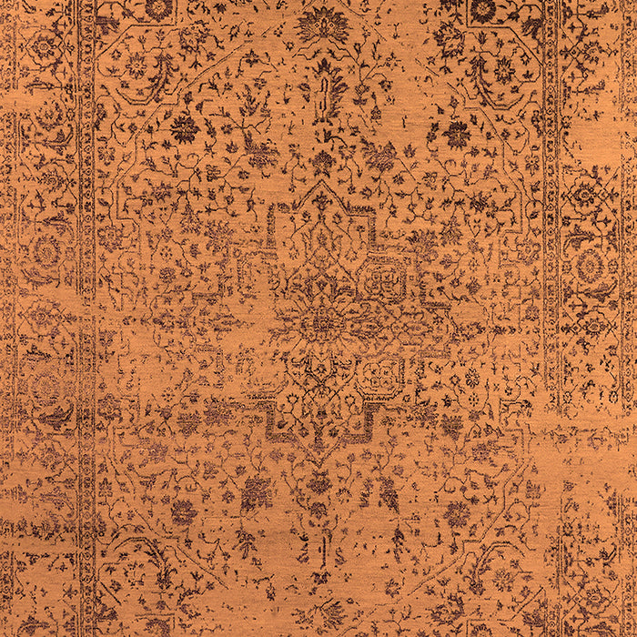 Oriental Orange Industrial Rug, urb2503org