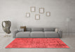 Industrial Red Washable Rugs